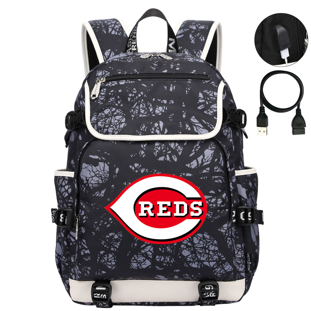 Cincinnati Reds Backpack School Notebook Travel Bags