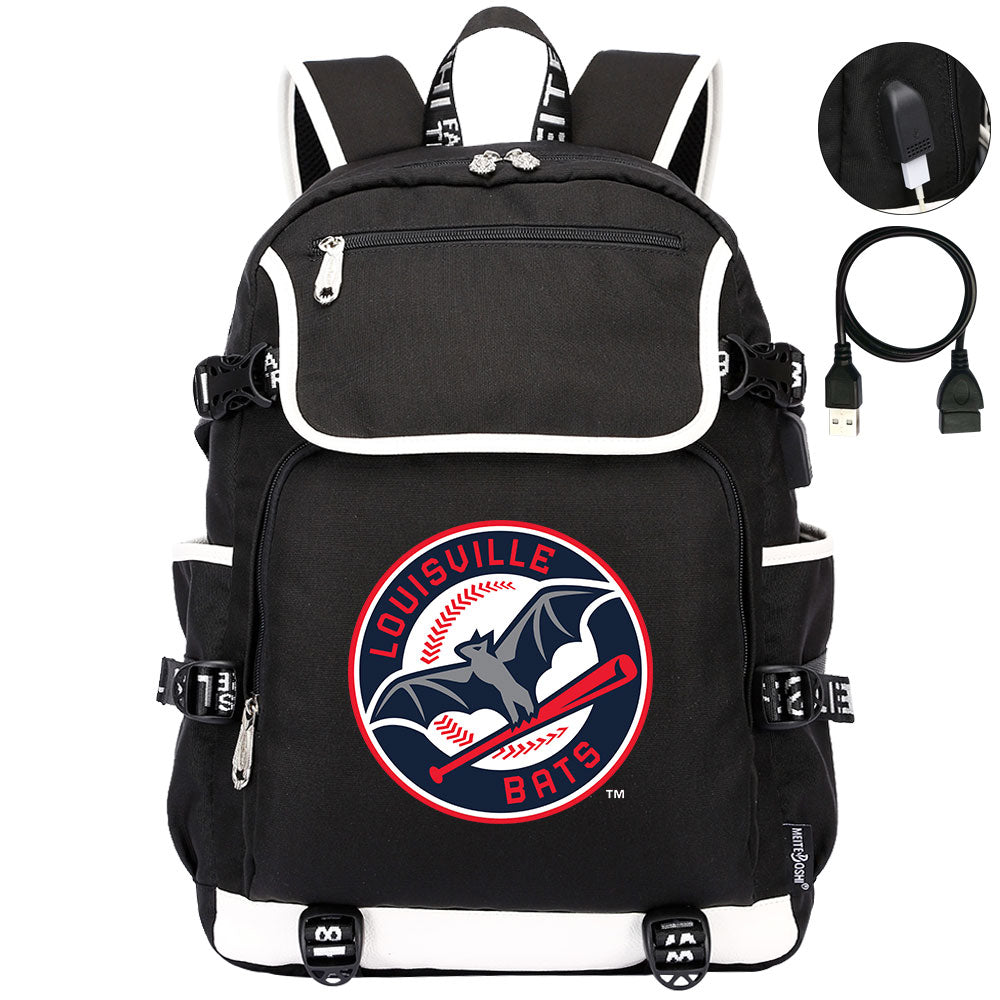 Louisville Bats Backpack School Notebook Travel Bags