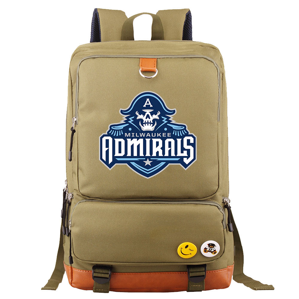 Milwaukee Admirals AHL Proof Backpack NoteBook Laptop School Bag