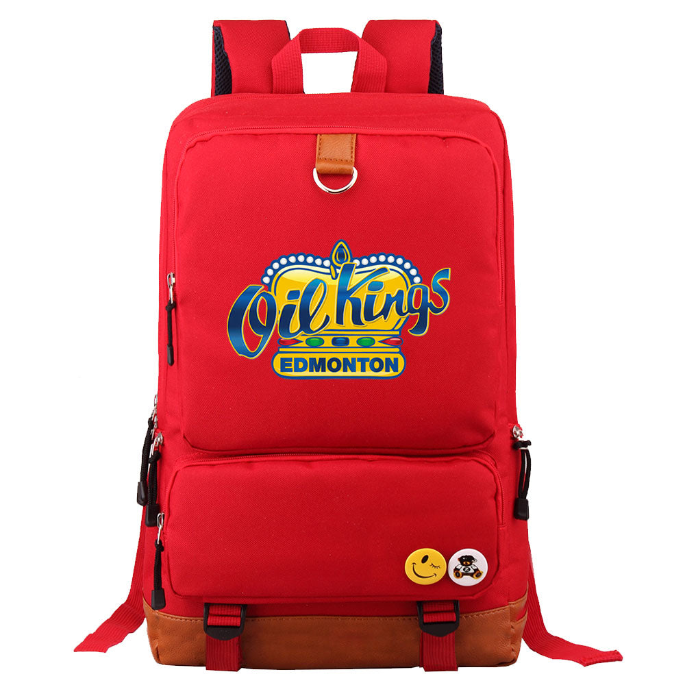 Edmonton Oil Kings Hockey Team Proof Backpack NoteBook Laptop School Bag