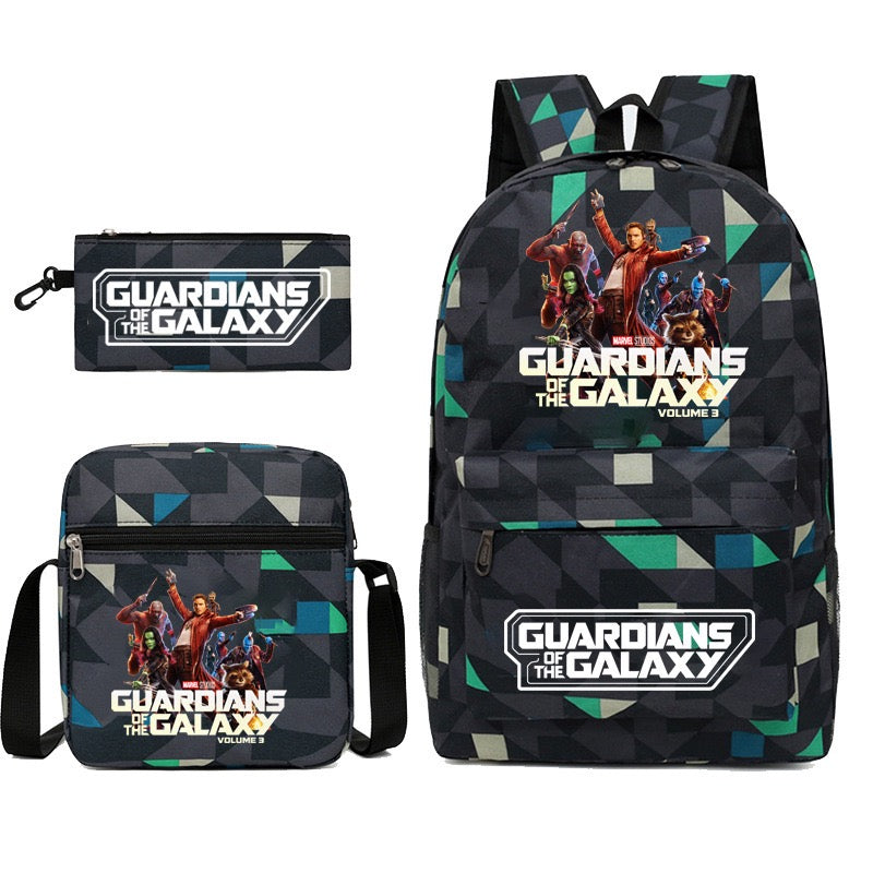 Guardians of the Galaxy School Backpack Shoulder Bag Pencil Bags 3pcs Set