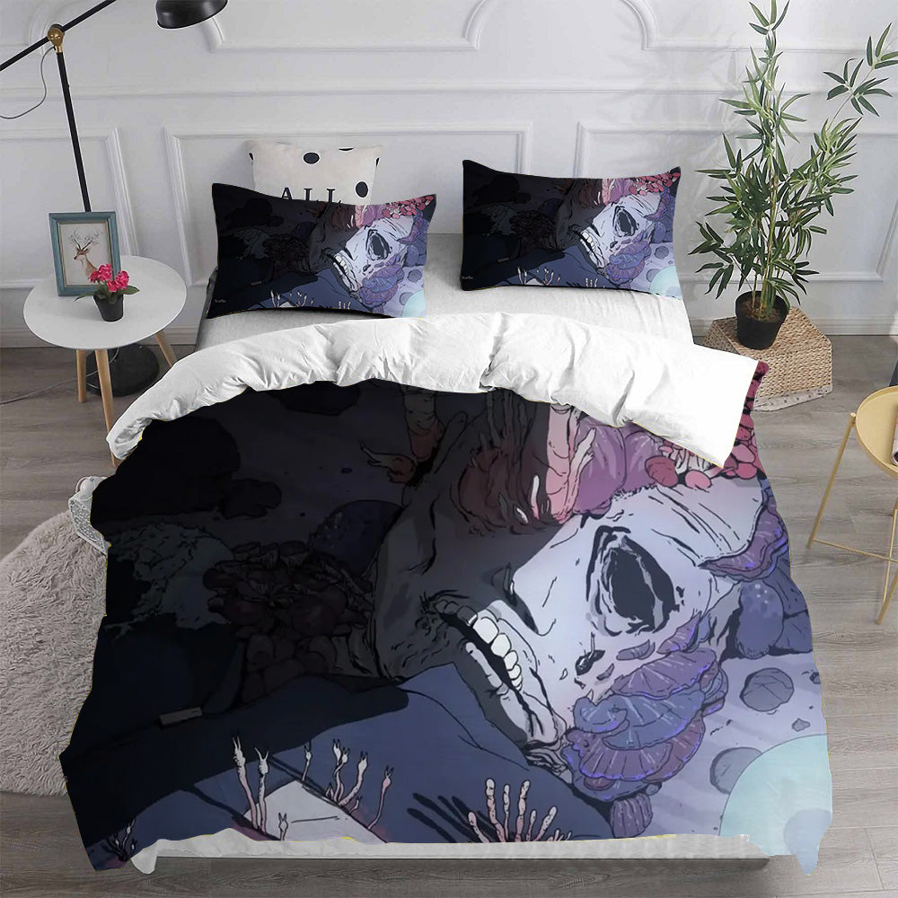 Scavengers Reign Cosplay Bedding Set Duvet Cover Pillowcases Halloween Home Decor