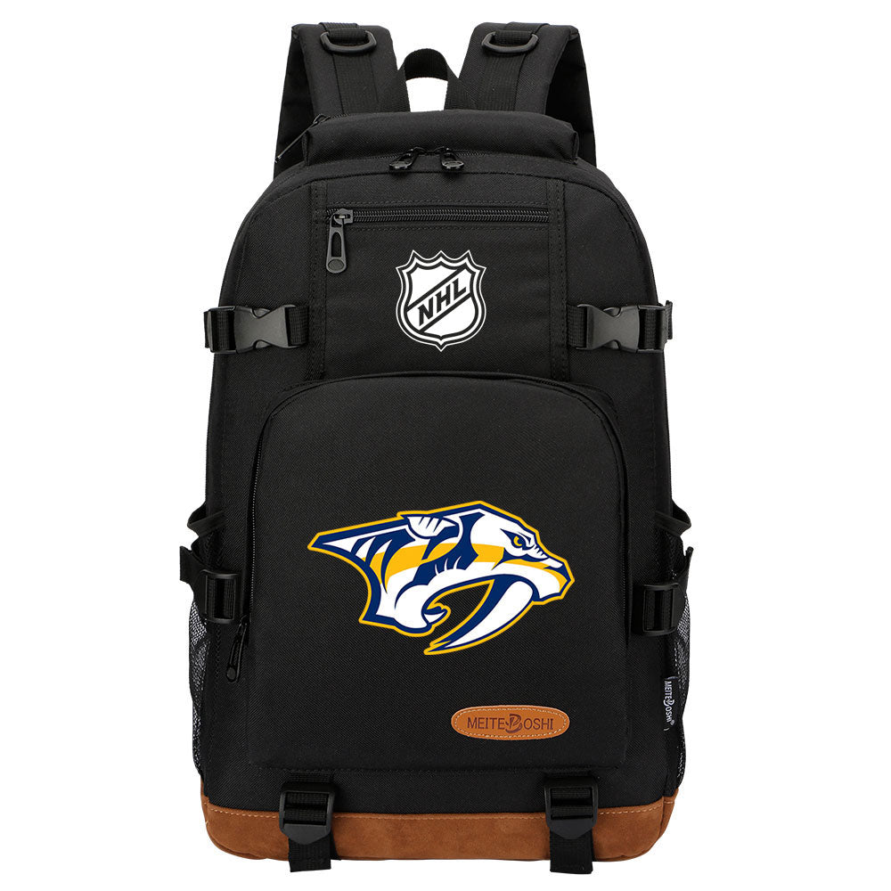 Nashville Predators Hockey League Waterproof Backpack School Notebook Travel Bag