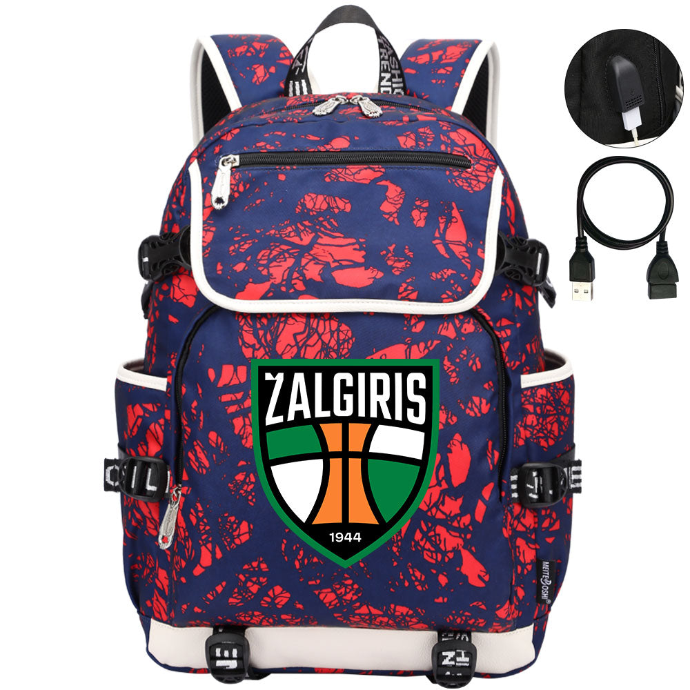 Zalgiris Backpack School Notebook Travel Bags