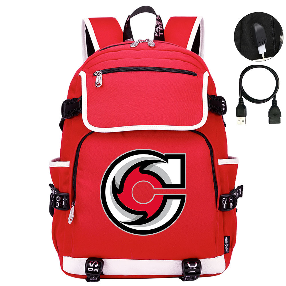 Cincinnati Cyclones Hockey League Backpack School Notebook Travel Bag