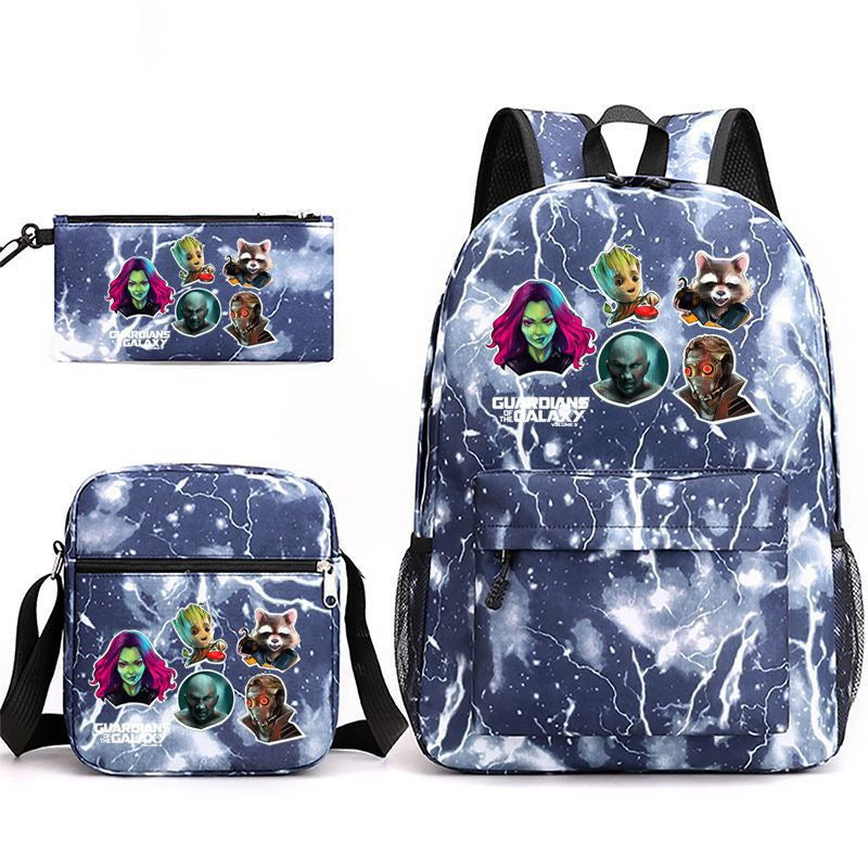 Guardians of the Galaxy School Backpack Shoulder Bag Pencil Bags 3pcs Set