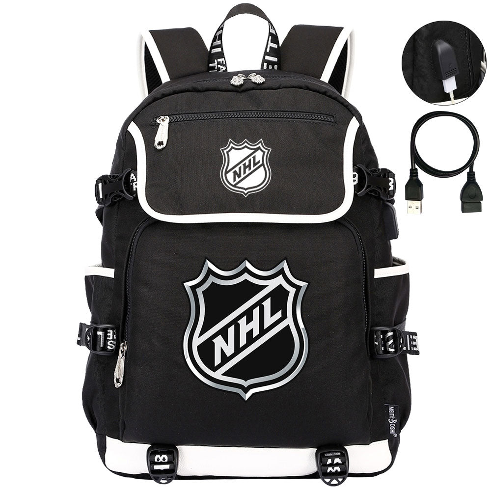 Hockey Team Backpack School Notebook Travel Bags