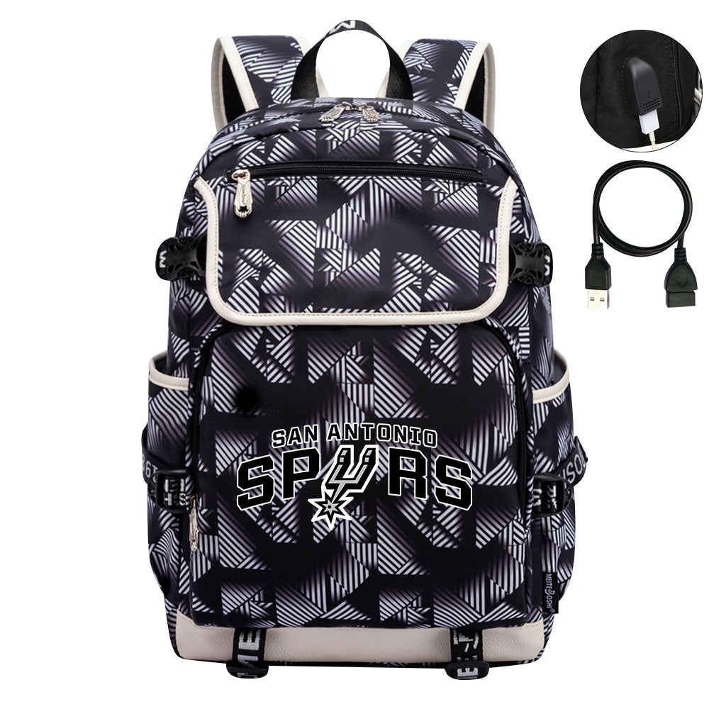 San Antonio Spurs Backpack School Notebook Travel Bags