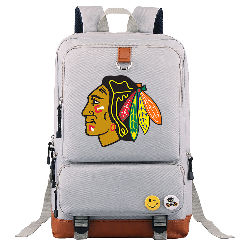 Chicago Blackhawks Hockey Team Proof Backpack NoteBook Laptop School Bag