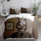 Scare Rabbit Cosplay Bedding Set Duvet Cover Pillowcases Halloween Home Decor