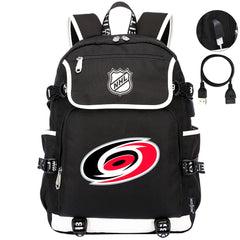 Carolina Hurricanes Hockey League Backpack School Notebook Travel Bag