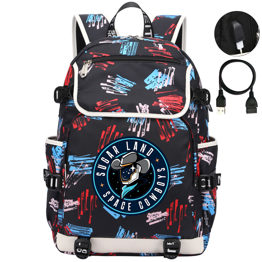 Sugar Land Space Cowboys Backpack School Notebook Travel Bags