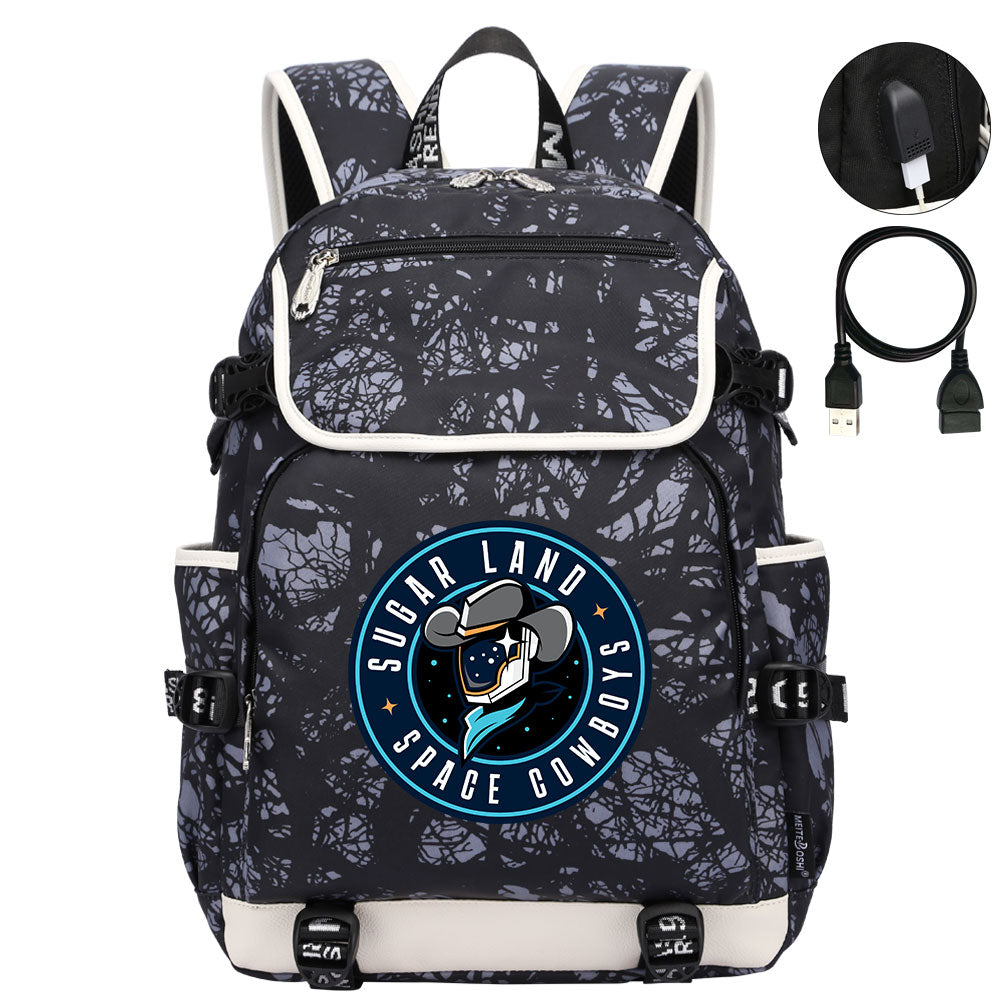 Sugar Land Space Cowboys Backpack School Notebook Travel Bags
