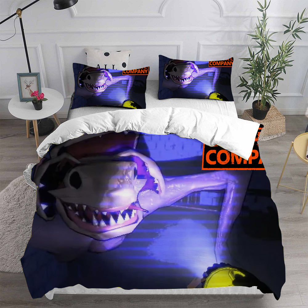 Lethal Company Cosplay Bedding Set Duvet Cover Pillowcases Halloween Home Decor