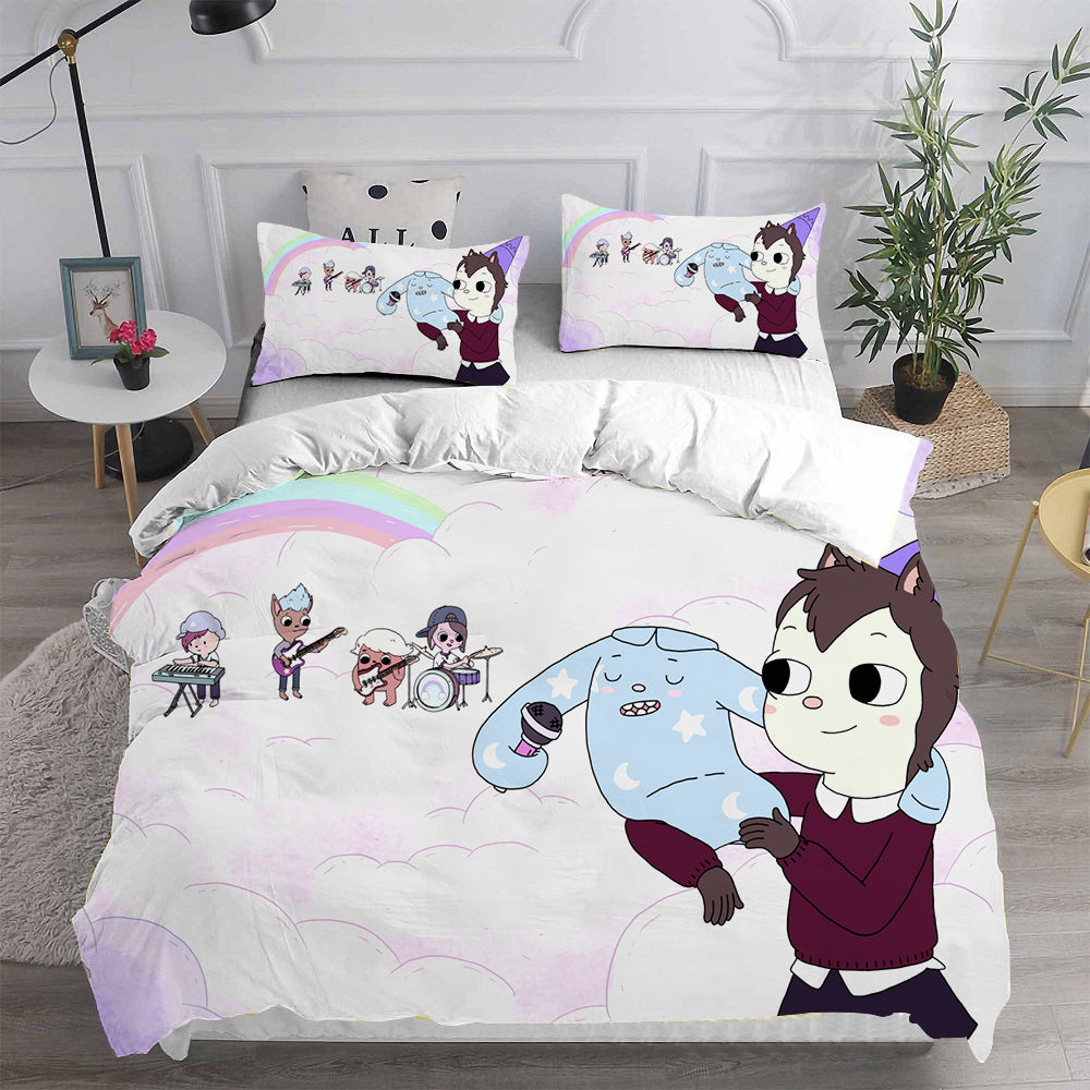 Summer Camp Island Cosplay Bedding Set Duvet Cover Pillowcases Halloween Home Decor