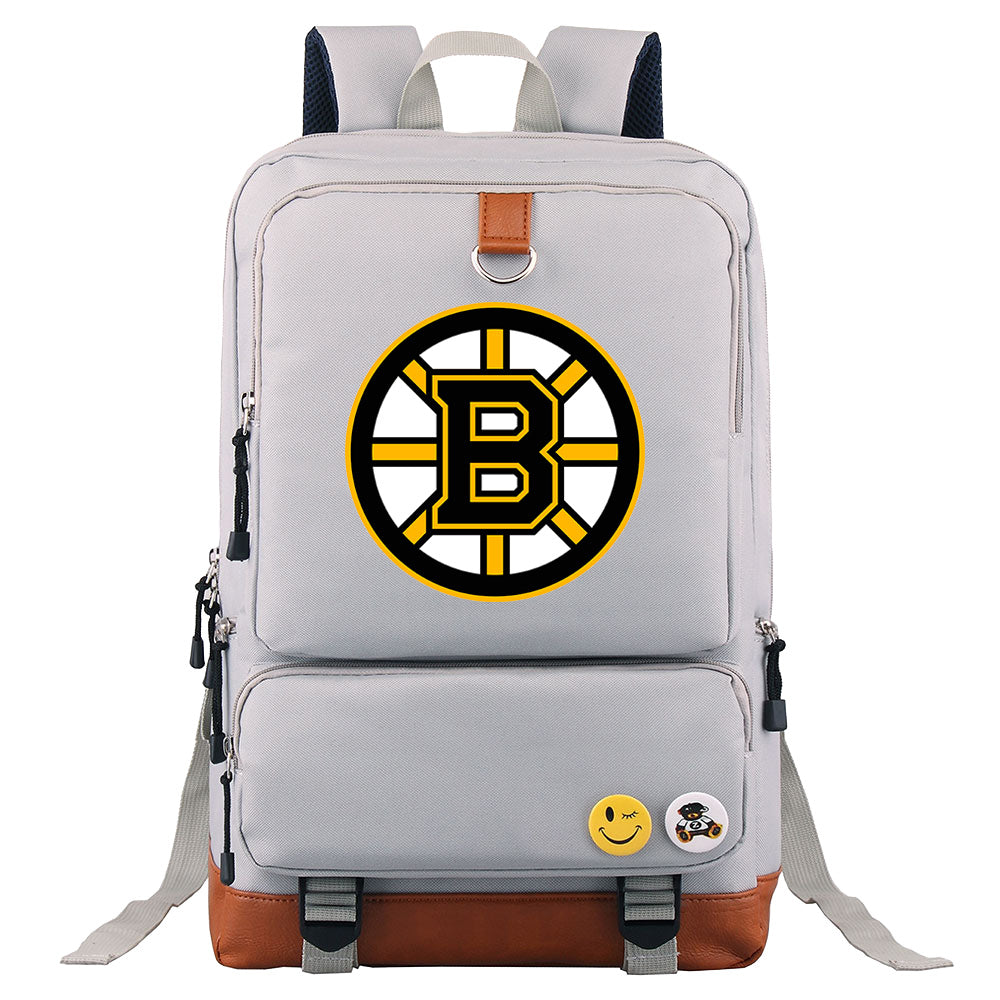 Boston Bruins Hockey Team Proof Backpack NoteBook Laptop School Bag