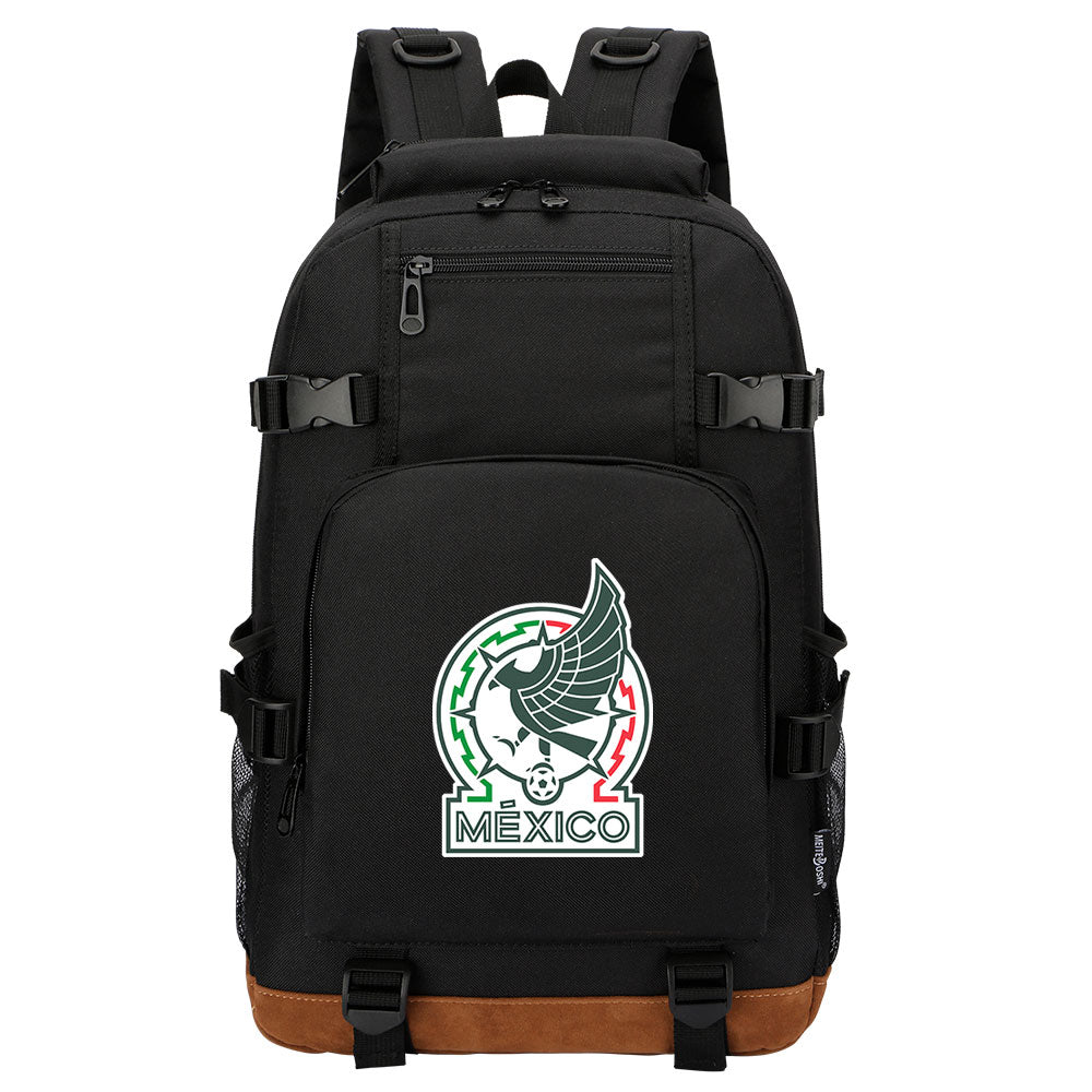 Mexico National Football Team Waterproof Backpack School Notebook Travel Bag