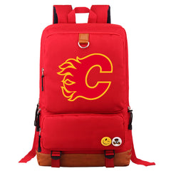 Calgary Flames Hockey Team Proof Backpack NoteBook Laptop School Bag