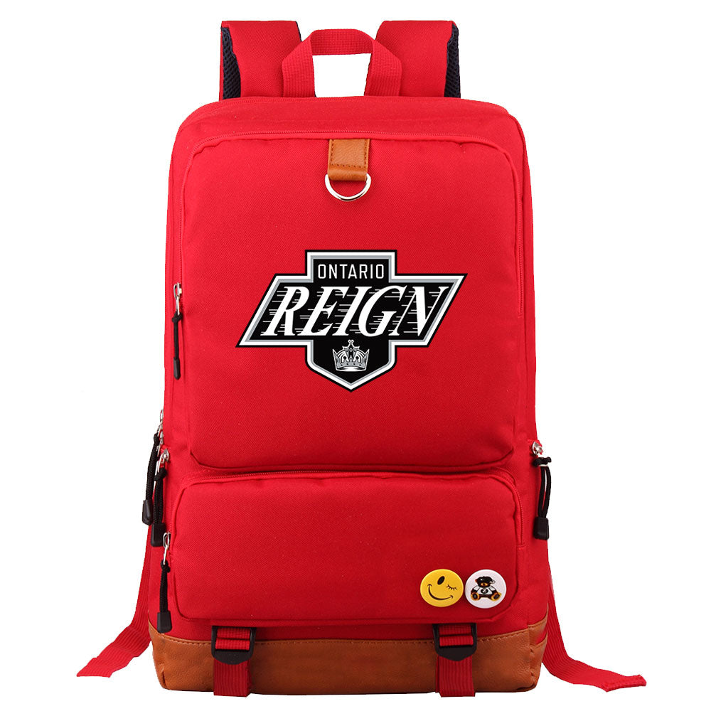 Ontario Reign Hockey Team Proof Backpack NoteBook Laptop School Bag