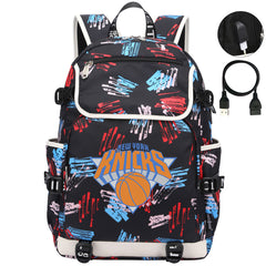 New York Knicks Backpack School Notebook Travel Bags