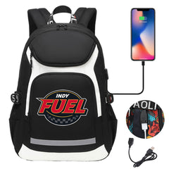 Indy Fuel Hockey Backpack School Notebook Travel Bags With USB