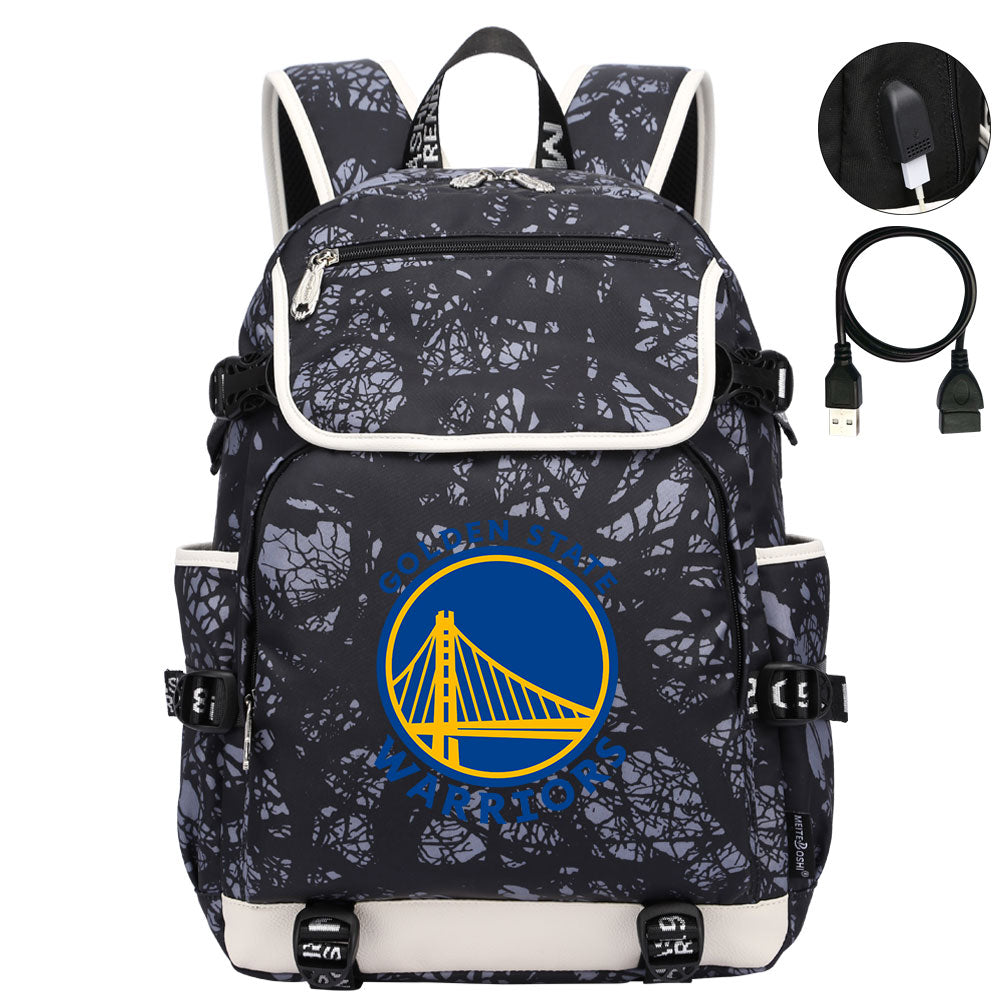 Golden State Warriors Backpack School Notebook Travel Bags
