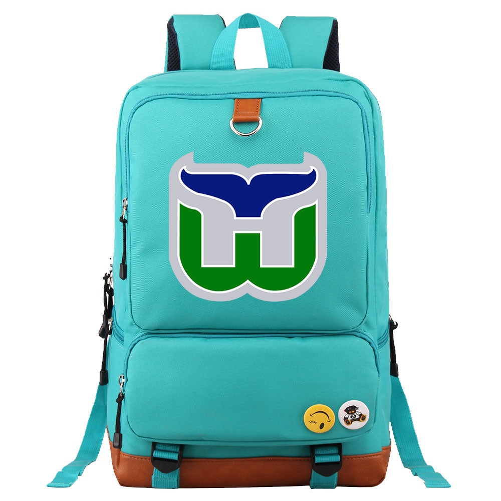 Hartford Whalers Hockey Team Proof Backpack NoteBook Laptop School Bag
