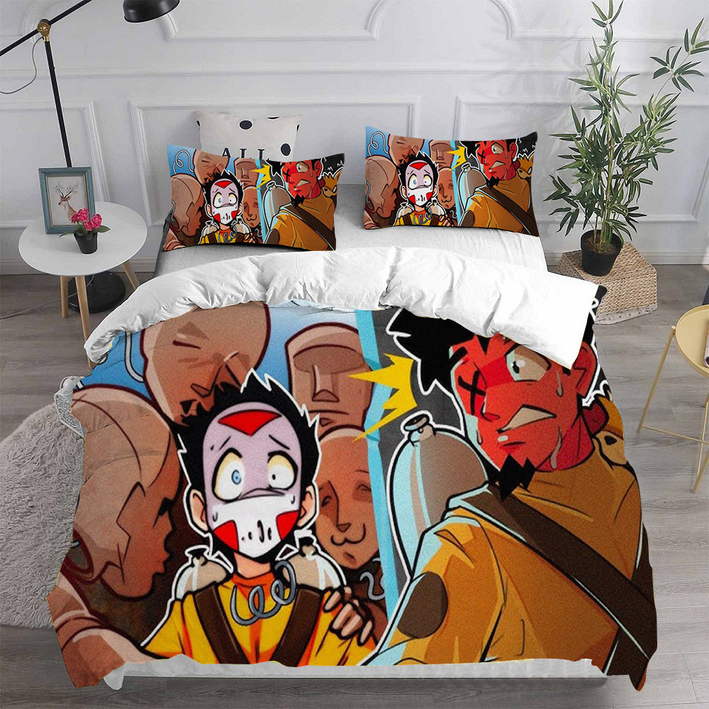 Lethal Company Cosplay Bedding Set Duvet Cover Pillowcases Halloween Home Decor