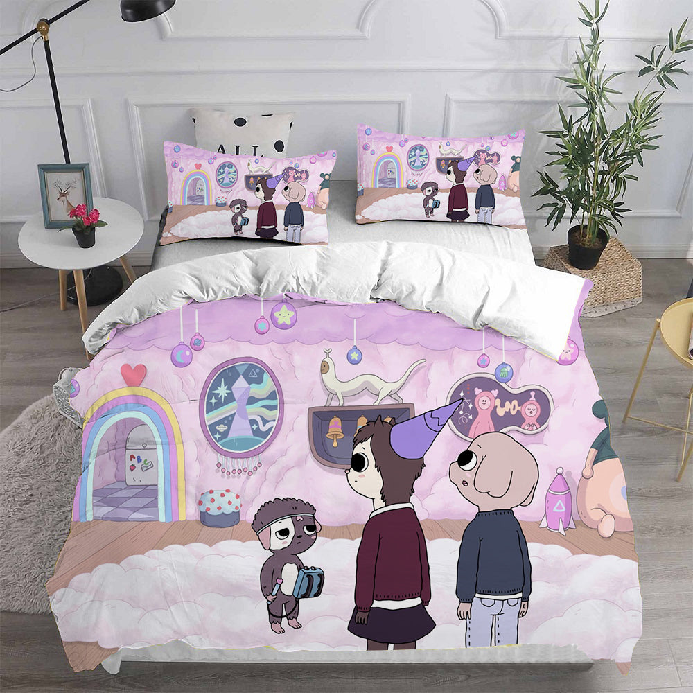 Summer Camp Island Cosplay Bedding Set Duvet Cover Pillowcases Halloween Home Decor