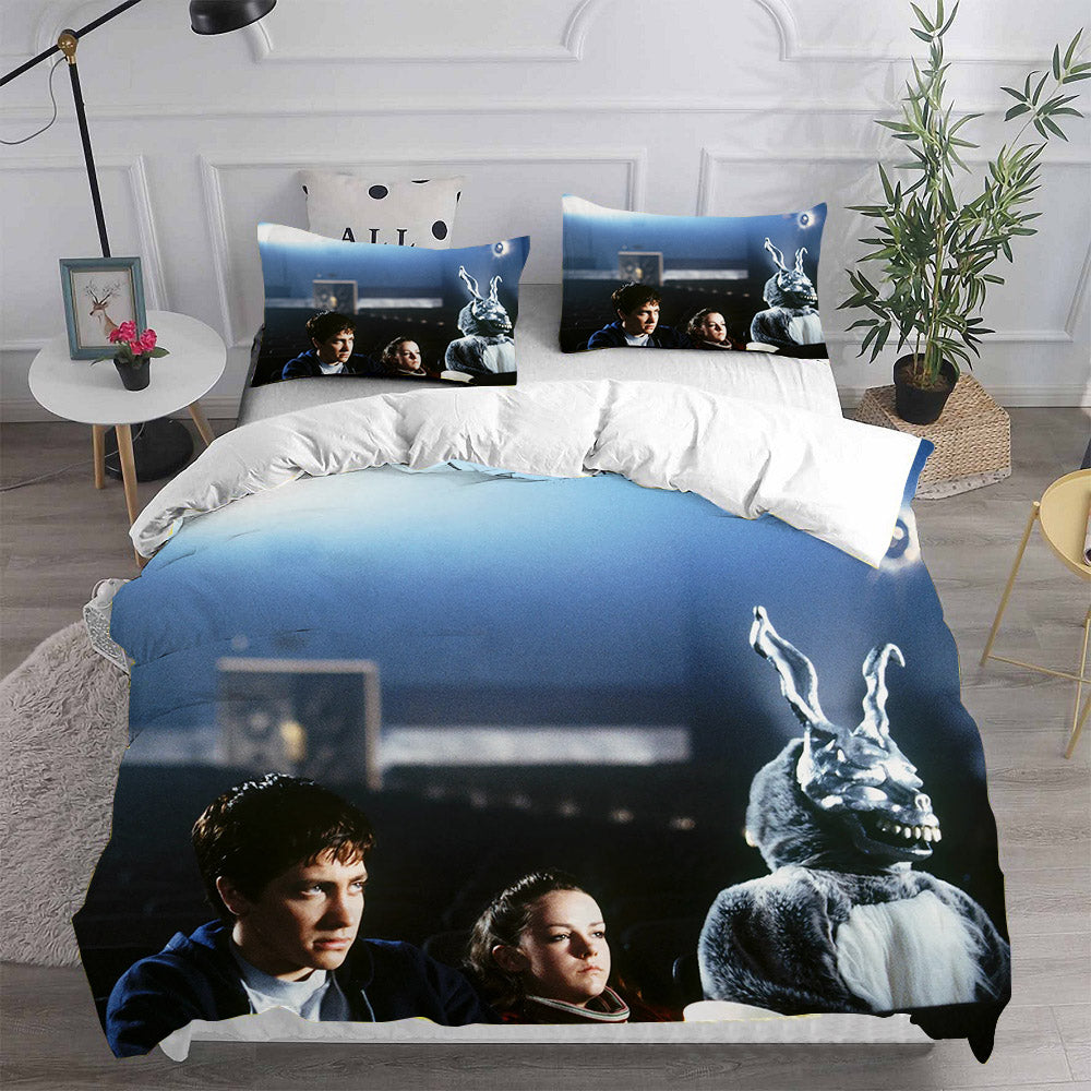 Donnie Darko Cosplay Bedding Set Duvet Cover Pillowcases Halloween Home Decor