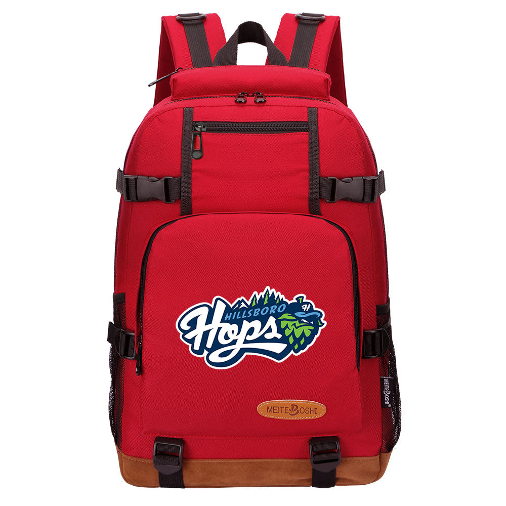 Hillsboro Hops Waterproof Backpack School Notebook Travel Bag