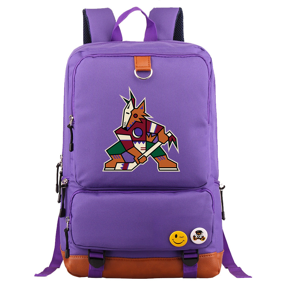 Arizona Coyotes Hockey Team Proof Backpack NoteBook Laptop School Bag
