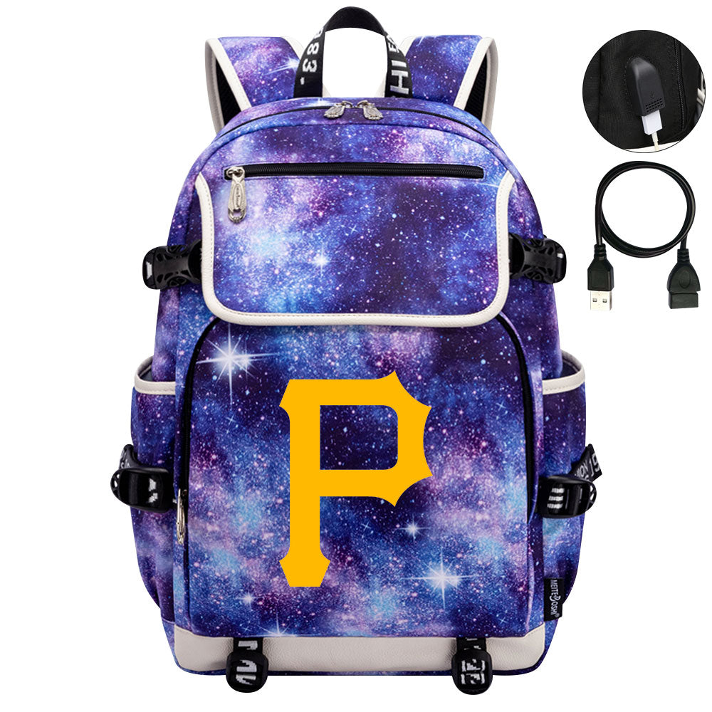 Pittsburgh Pirates Backpack School Notebook Travel Bags