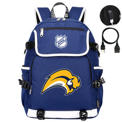 Buffalo Sabres Hockey League Backpack School Notebook Travel Bag