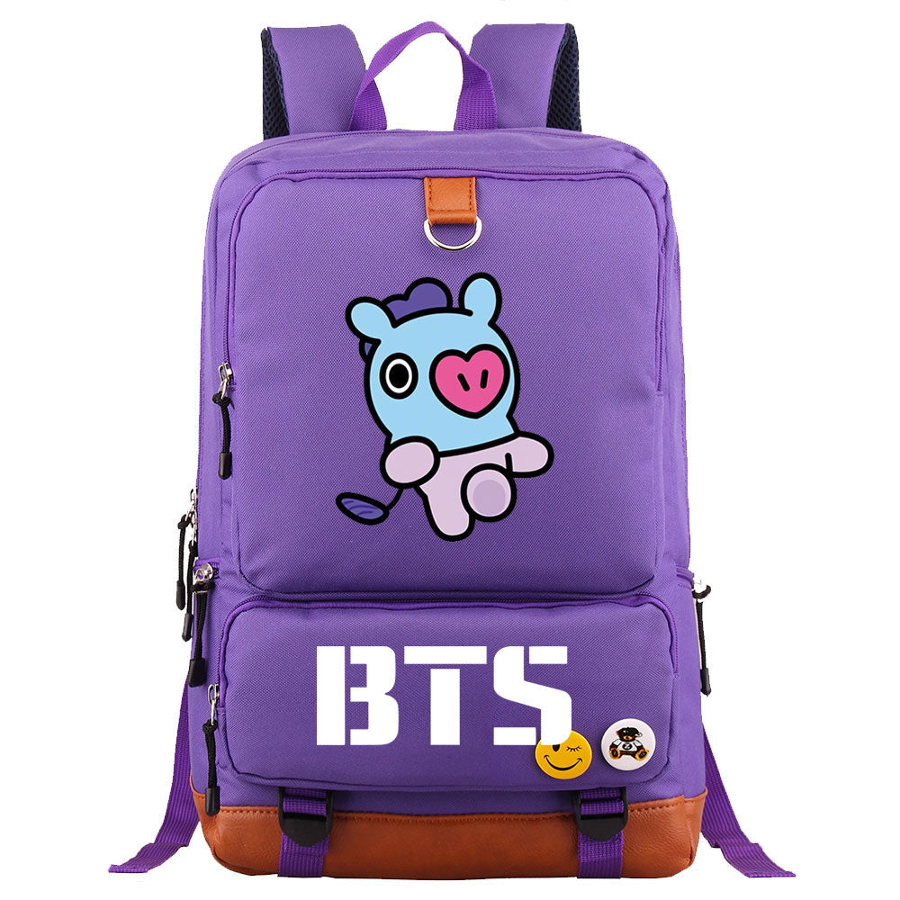 BTS Mang Proof Backpack NoteBook Laptop School Bag
