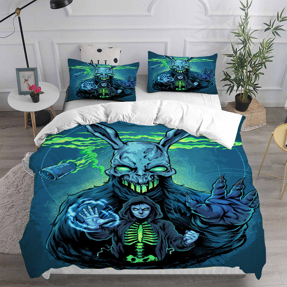 Donnie Darko Cosplay Bedding Set Duvet Cover Pillowcases Halloween Home Decor