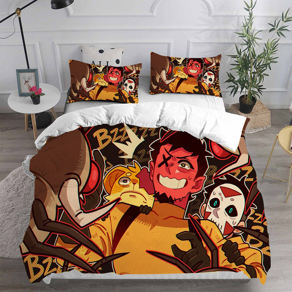 Lethal Company Cosplay Bedding Set Duvet Cover Pillowcases Halloween Home Decor