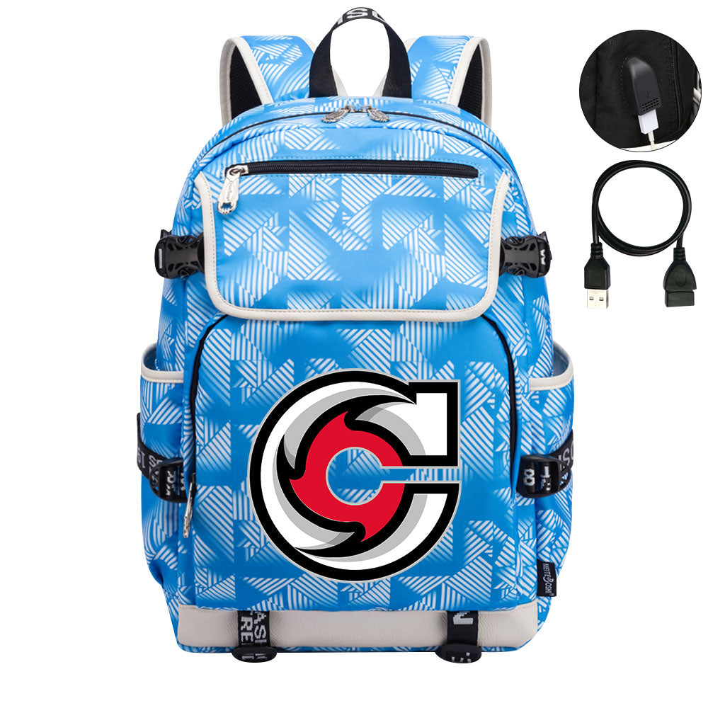 Cincinnati Cyclones Hockey League Backpack School Notebook Travel Bag