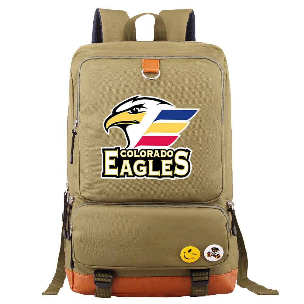 Colorado Eagles Hockey Team Proof Backpack NoteBook Laptop School Bag