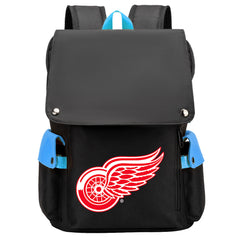 Detroit Red Wings Hockey Team School Backpack Oxford Laptop Bag