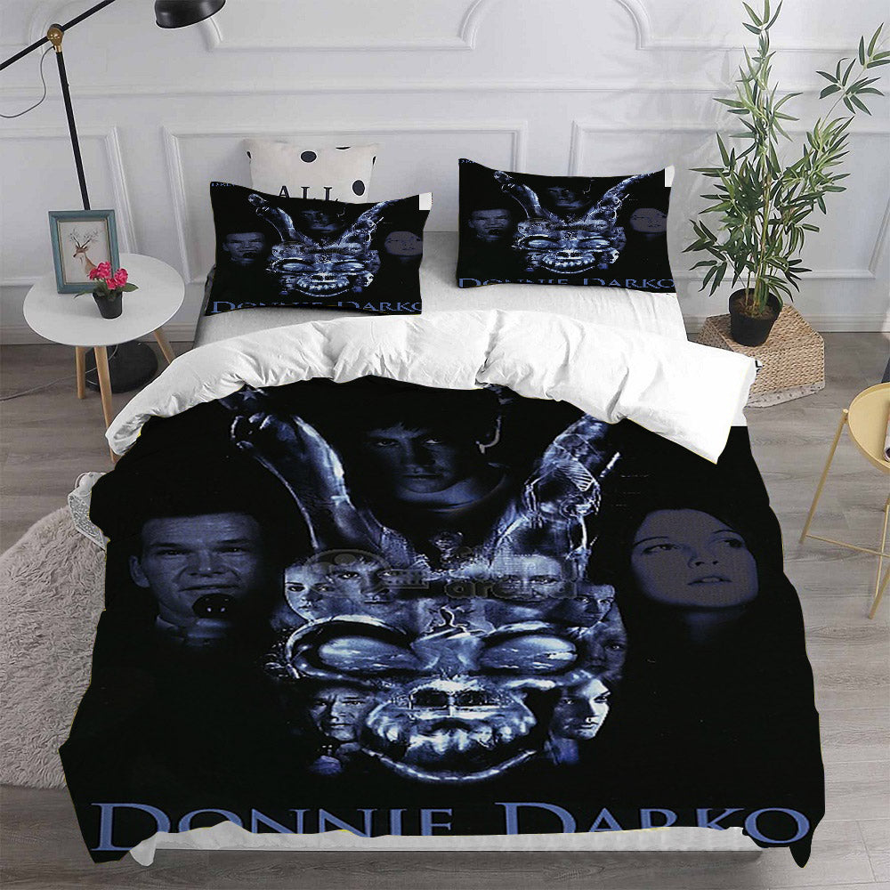 Donnie Darko Cosplay Bedding Set Duvet Cover Pillowcases Halloween Home Decor