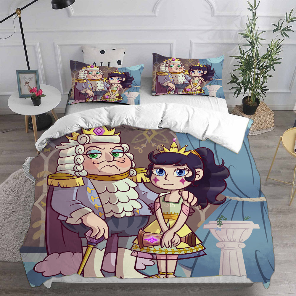 Star vs. the Forces of Evil Cosplay Bedding Set Duvet Cover Pillowcases Halloween Home Decor