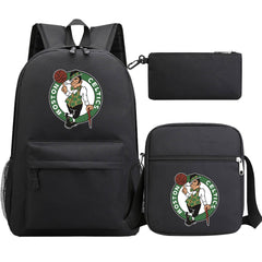 Boston Celtics Basketball School Backpack Shoulder Bag Pencil Bags 3pcs Set