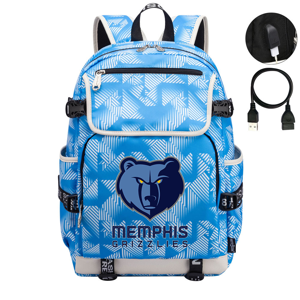 Memphis Grizzlies Backpack School Notebook Travel Bags