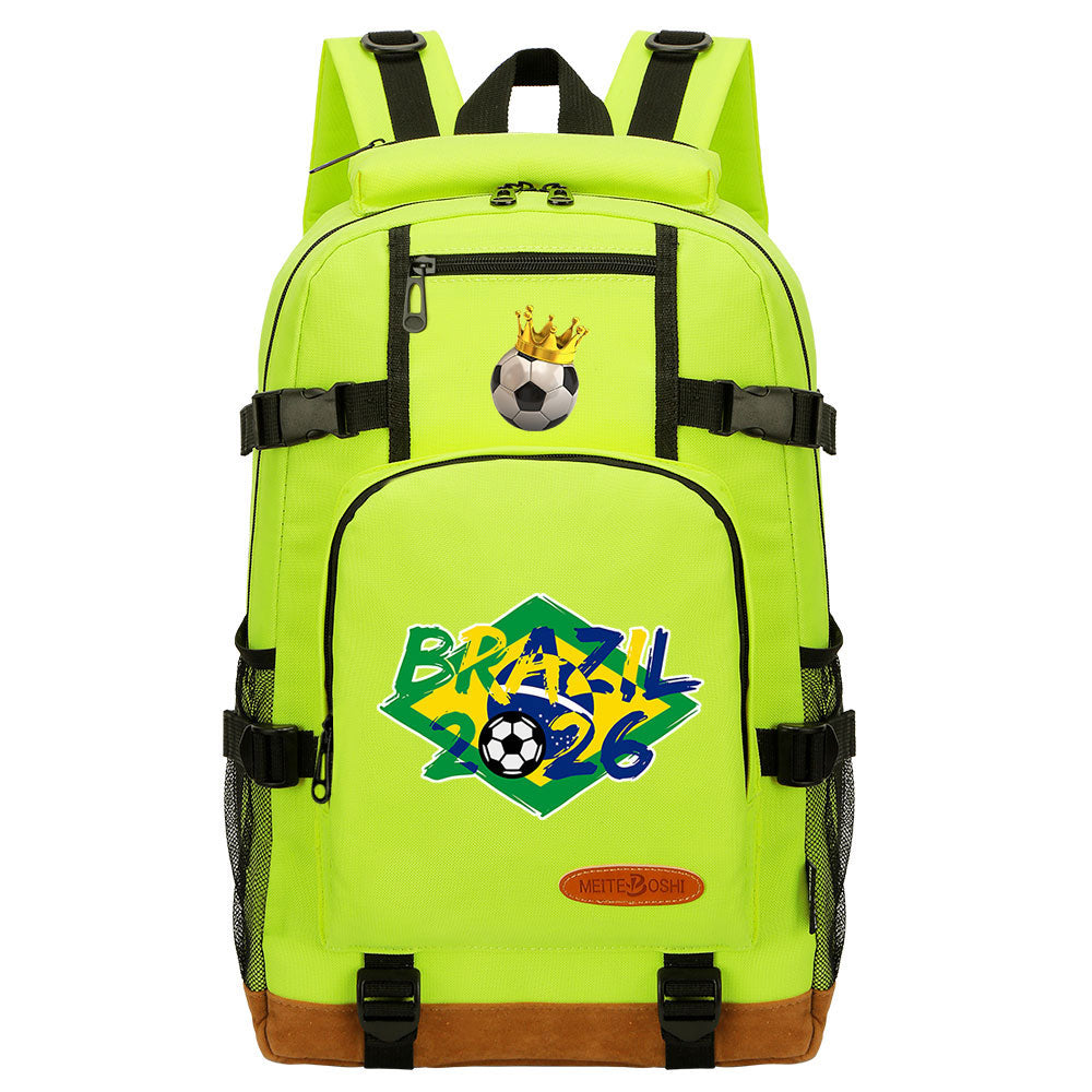 2026 Football Waterproof Backpack School Notebook Travel Bag