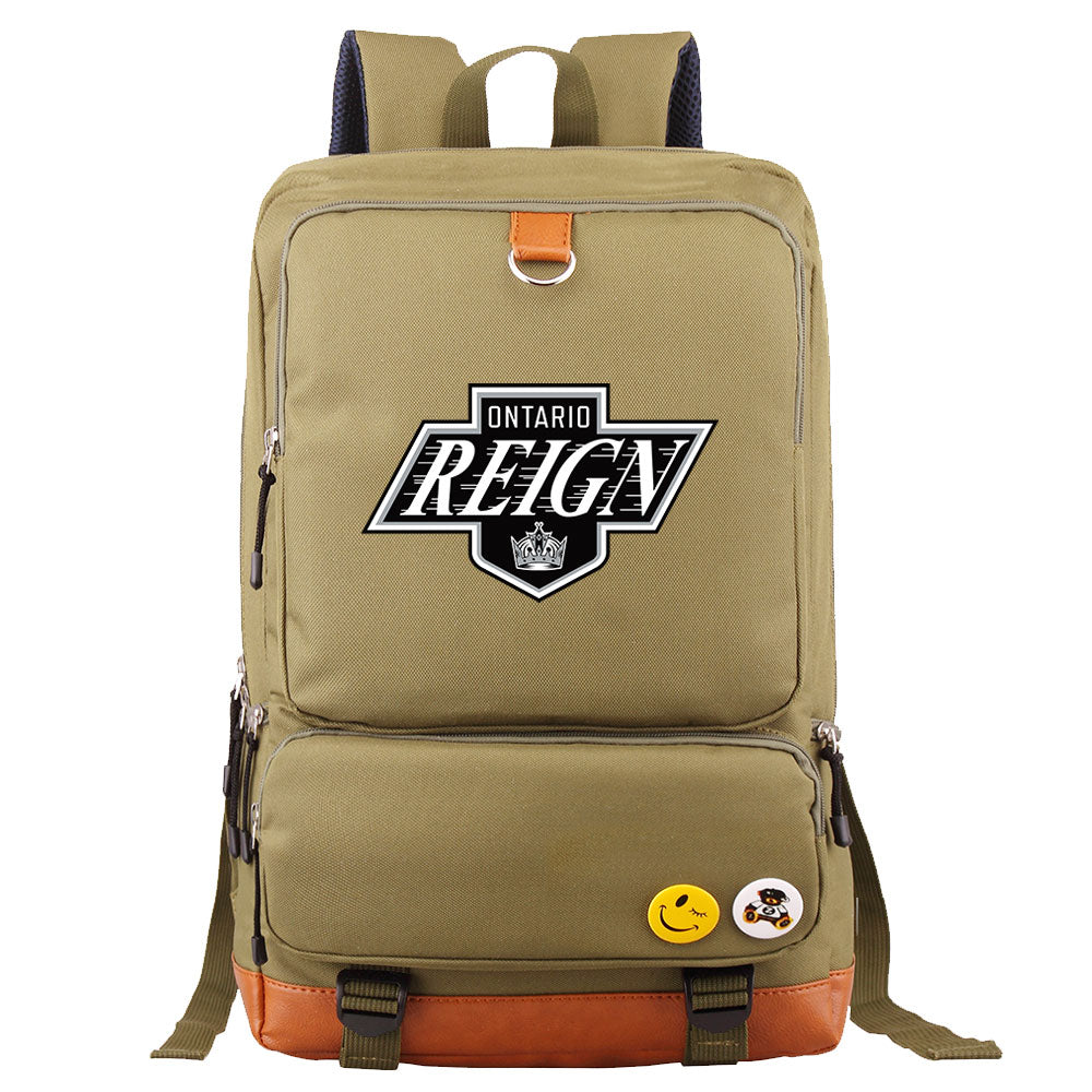 Ontario Reign Hockey Team Proof Backpack NoteBook Laptop School Bag