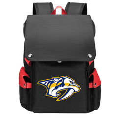 Nashville Predators Hockey Team School Backpack Oxford Laptop Bag