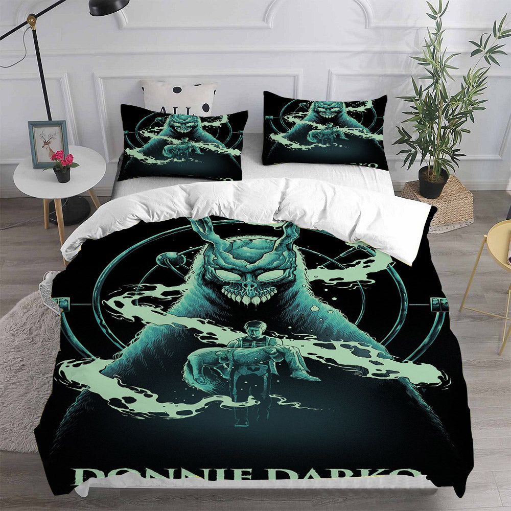 Donnie Darko Cosplay Bedding Set Duvet Cover Pillowcases Halloween Home Decor