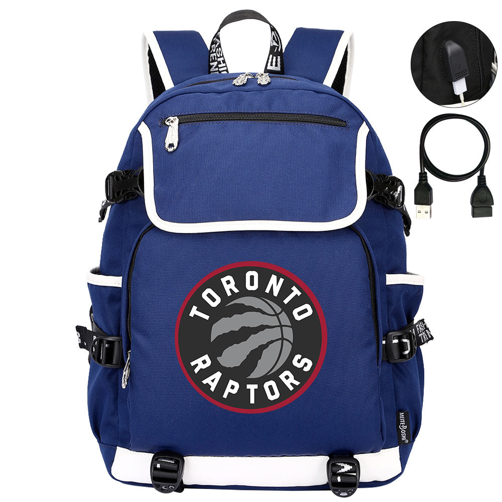 Toronto Raptors Backpack School Notebook Travel Bags