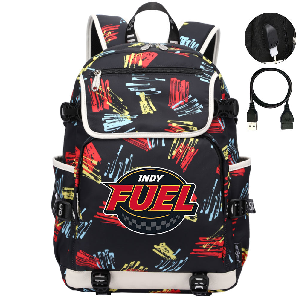 Indy Fuel Hockey League Backpack School Notebook Travel Bag